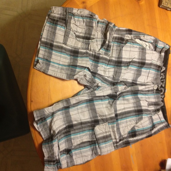 Plaid men's shorts