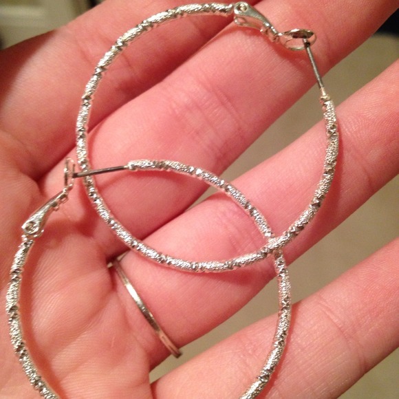 Textured Hoop Earrings!