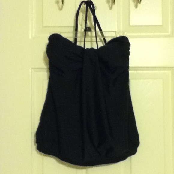 Black tankini top