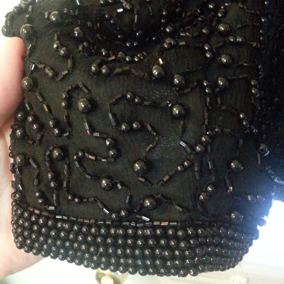 Reduced 🎆Beaded silk black jacket - Picture 2 of 4