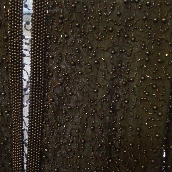 Reduced 🎆Beaded silk black jacket - Picture 3 of 4
