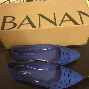⛔TRaDEd⛔Banana Republic blue pointy flats