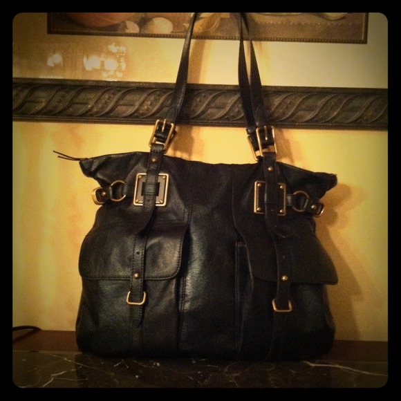 ❤SOLD❤Elliott Lucca Large Leather Satchel Purse
