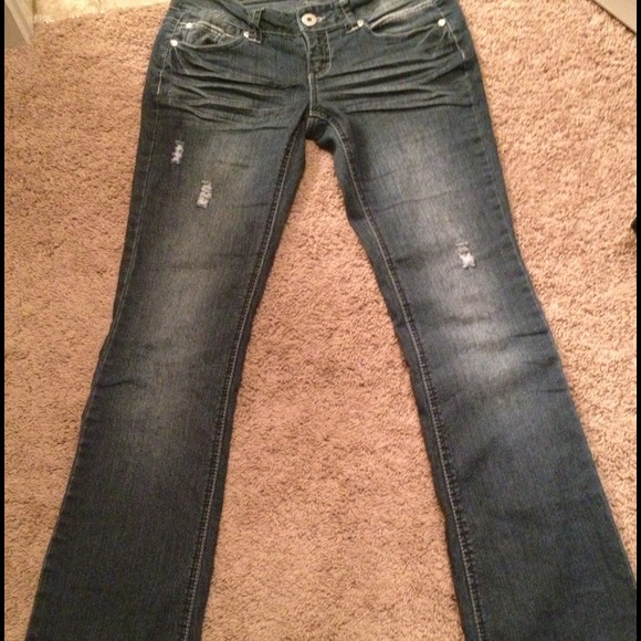 ❌Reserved❌Distressed Bootcut jeans