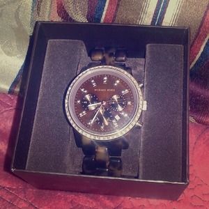 MK tortoise shell watch