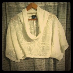 White sash never worn! Lace like sash