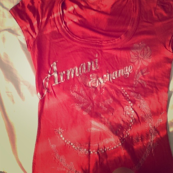 Armani Exchange red shirt