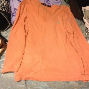 Size large dark orange Ralph Lauren long sleeve