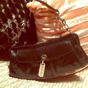 Authentic Charles Davis Black clutch