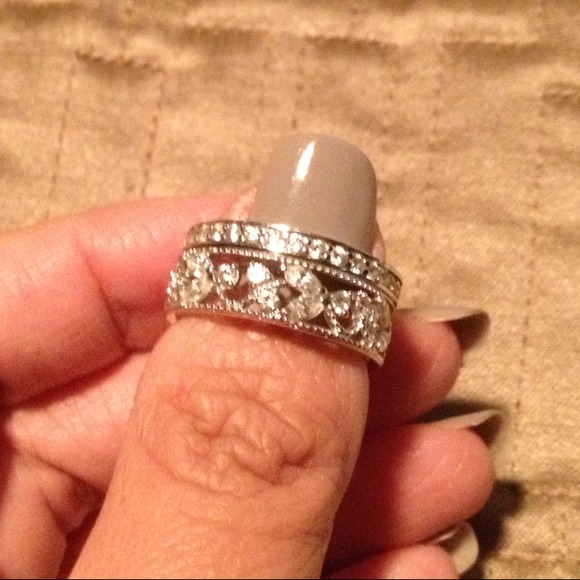 💝SOLD💝 Diamonique and sterling rings