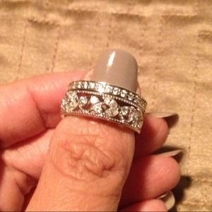 💝SOLD💝 Diamonique and sterling rings