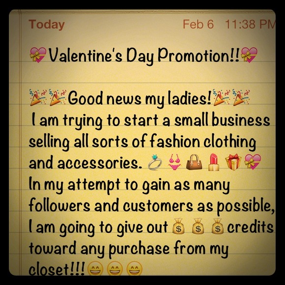 Don't forget your credit in my closet