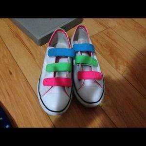 Colorful Velcro Converse