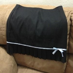 Black mini skirt