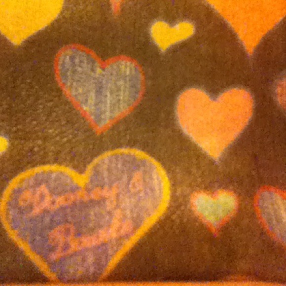 Dooney and Burke multicolored scribbled heart - Picture 2 of 4