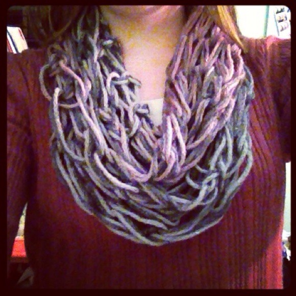 Armknit Infinity Scarf ~ Handmade!