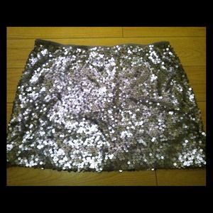 sequin skirt