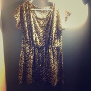 Cheetah print dress