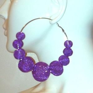 Fashionable hoop earrings!