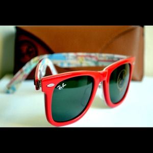 Rayban rare print wayfarer RB2140 1031 50mm subway