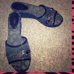 Coach wedge heels