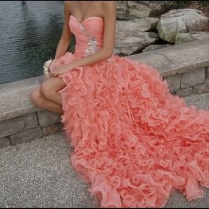 Pink fluffy dress