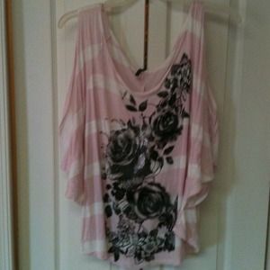 RESERVED-Pink and white top