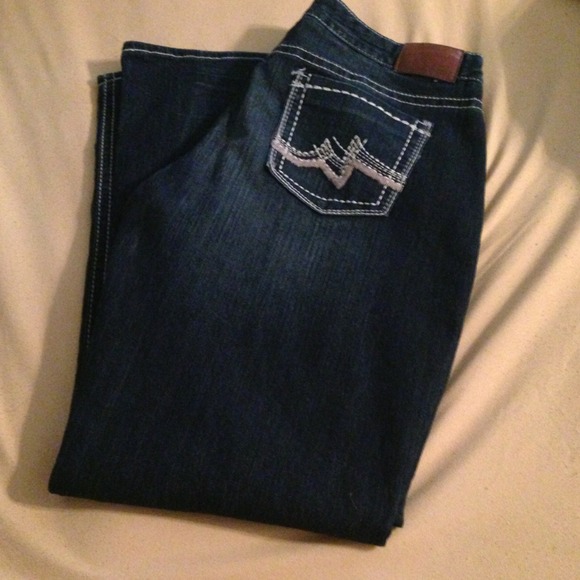 Maurice's Curvy dark denim jeans
