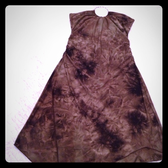 💢TRADED💢Camo angled hemline dress.