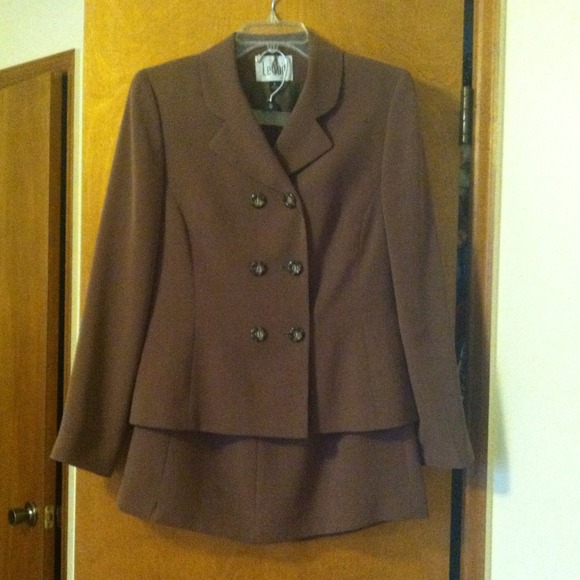 Brown suit