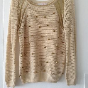One of a kind boutique summer sweater with spikes!