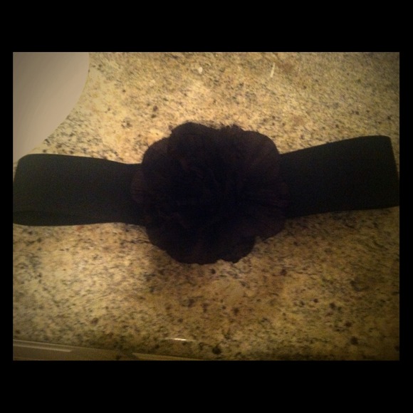 Black Flower belt