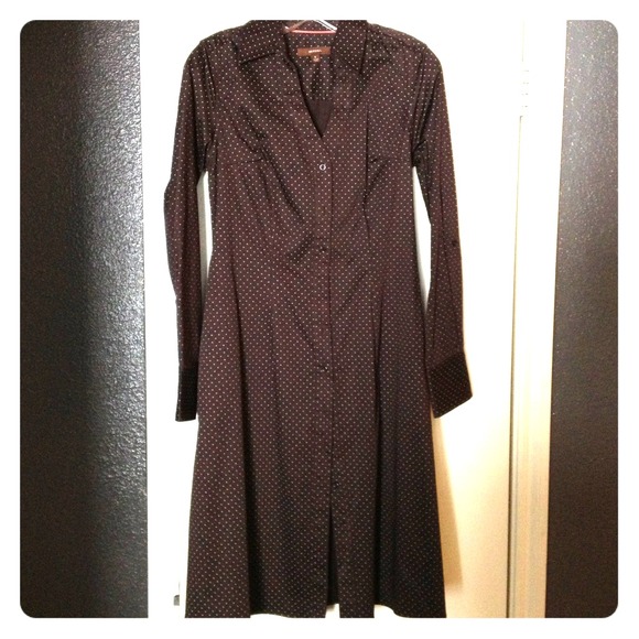 ✋SOLD - Chocolate Polka Dot Dress