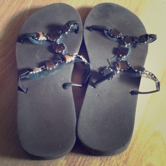 🚫SOLD🚫Brown Bling Sandals