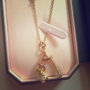 Juicy couture wishbone necklace
