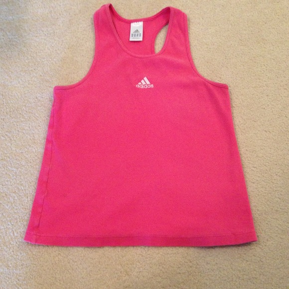 Pink Adidas workout tank