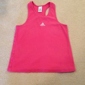 Pink Adidas workout tank