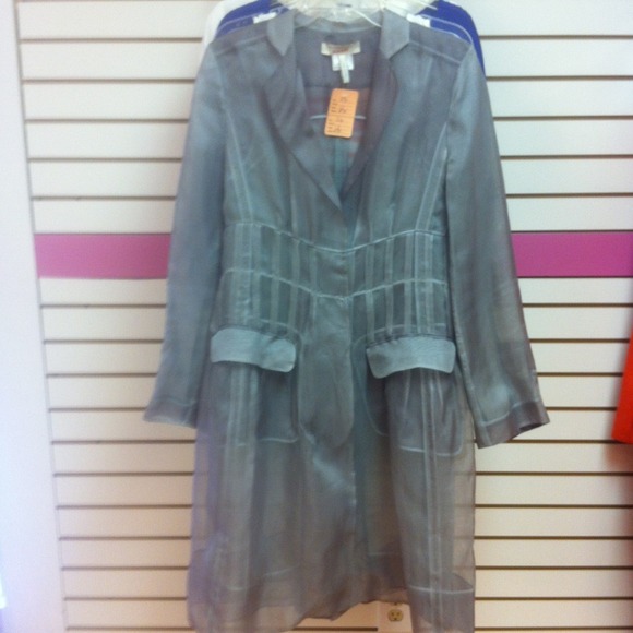 ITEM IS SOLD!!!!! PLEASE READ. DO NOT BUY! BCBG MaxAzria RUNWAY sheer over coat - Picture 1 of 4