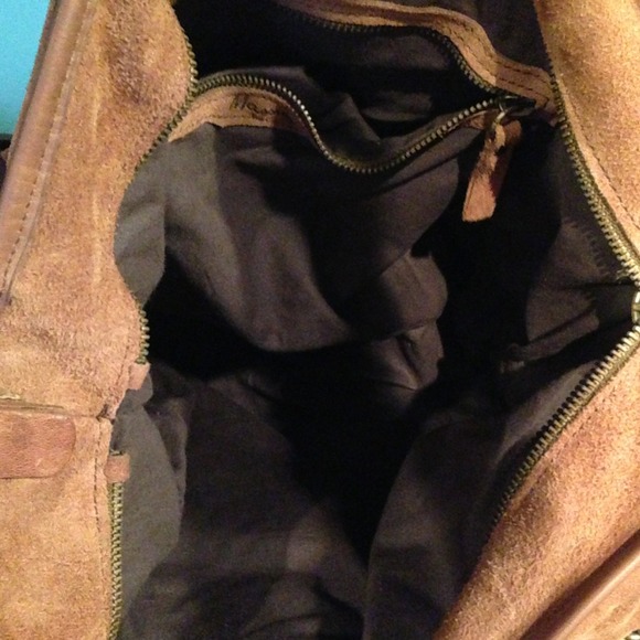 Mossimo Dutti suede and leather bag in brown. - Picture 4 of 4