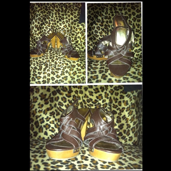 LEI Brown Sandal Heels👡