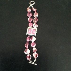 Purple beaded watch