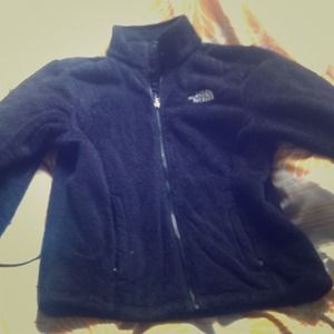 Women's furry black Northface jacket