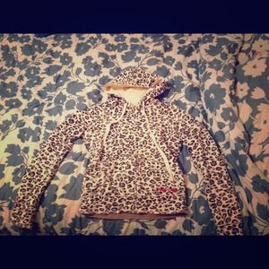 Billabong Leopard Print Zip hoodie 😻