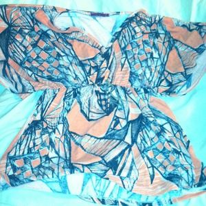 Tribal shirt & black white top!