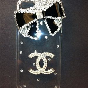 Cute Rhinestone Chanel iphone5 Cell Cover