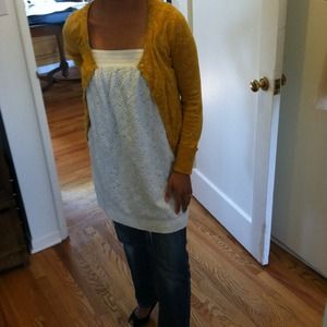 RESERVED for @shelleyeveWhite eyelet billabong top