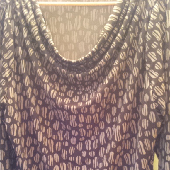 Brown printed top