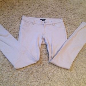 ⚡TRADED⚡ beige jeggings L