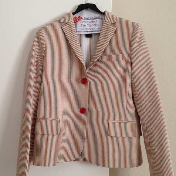 Marc Jacobs pinstripe two button mens fit blazer 4 - Picture 1 of 4