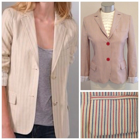 Marc Jacobs pinstripe two button mens fit blazer 4 - Picture 2 of 4